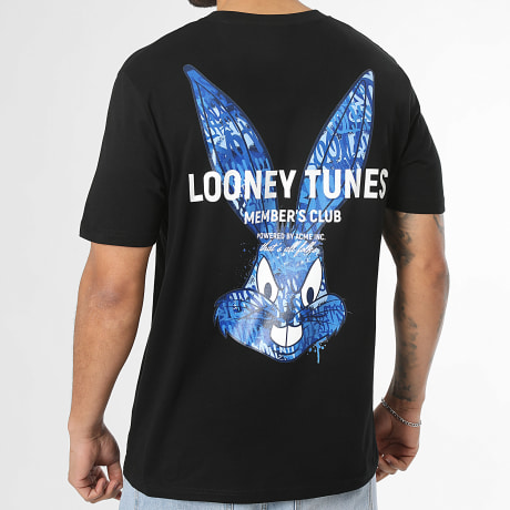 Looney Tunes - Camiseta Oversize Bugs Bunny Graf Blue Negro