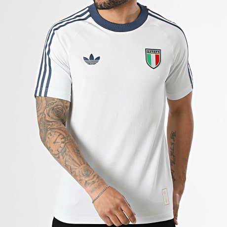 Adidas Originals - Camiseta 3 Rayas Italia Originals KC6611 Blanco