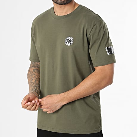 Dragon Ball Z - Camiseta Oversize Patch Goku Verde Kaki