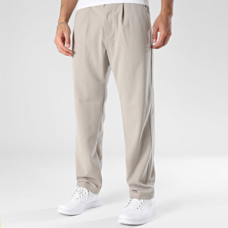KZR - Pantalón A Plis 221 Beige Oscuro