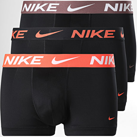 Nike - Lot De 3 Boxers Dri-FIT Essential Micro KE1156 Noir Orange Marron