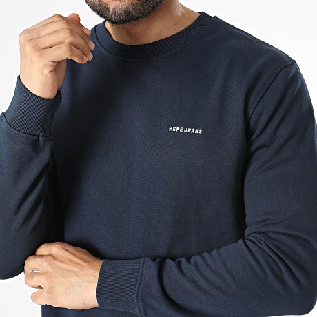 Pepe Jeans - Sweat Crewneck Basic PM5800049 Bleu Marine