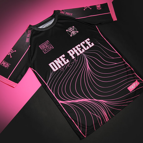 One Piece - Collector Trikot Jersey Logo Schwarz Rosa