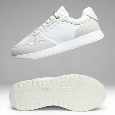 Tommy Hilfiger - Zapatillas Mujer Chic Eva Runner Mesh 9465 White