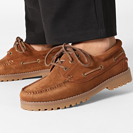 Jack And Jones - Shoes Brooklyn Suede Boat Cognac
