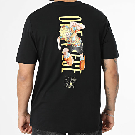 One Piece - Tee Shirt Oversize Vertical Sanji Noir