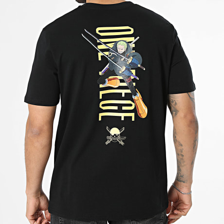 One Piece - Tee Shirt Oversize Vertical Zoro Noir