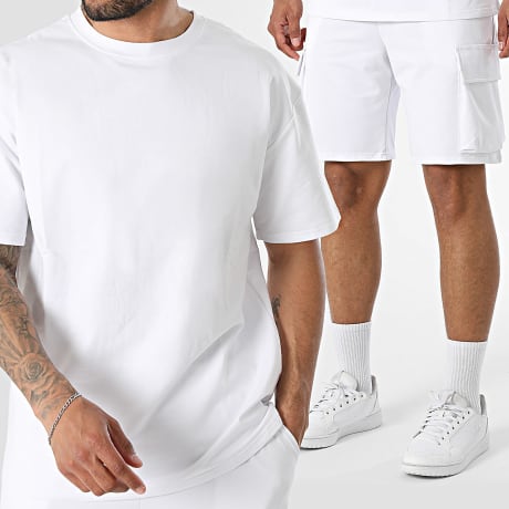 MTX - Set aus T-Shirt und Cargo-Short 931 Weiß