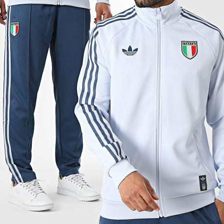 Adidas Originals - Conjunto Chándal 3 Stripes Italia Originals JY9630 JY9623 Azul Claro Azul Marino