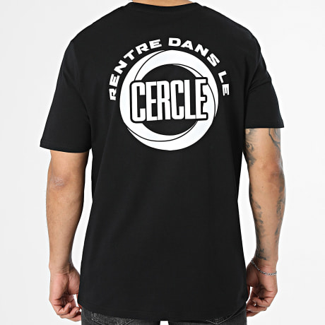 Affranchis Music - Tee Shirt Oversize Large Rentre Dans Le Cercle Noir Blanc