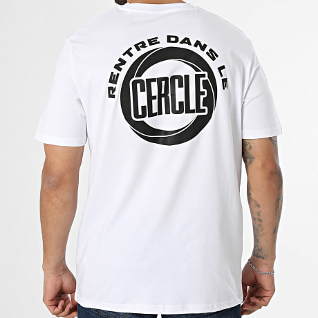 Affranchis Music - Tee Shirt Oversize Large Rentre Dans Le Cercle Blanc Noir