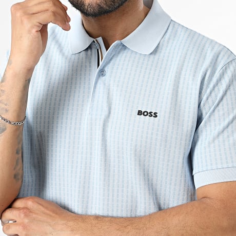 BOSS - Polo Korte Mouwen Birdie 3 50559355 Licht Blauw