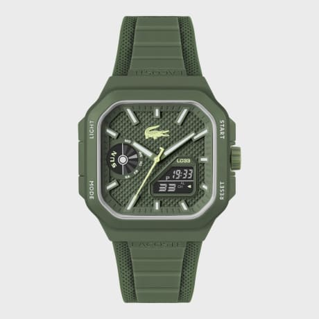 Lacoste - Montre LC33 Vert Kaki Blanc