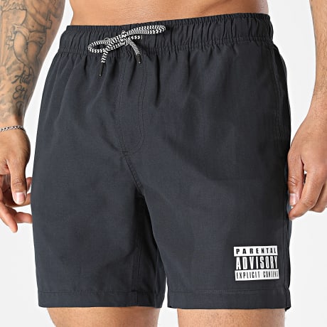 Parental Advisory - Pantaloncino Da Bagno Logo Nero