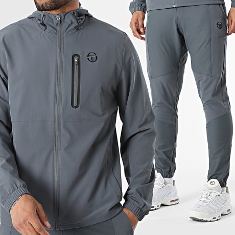 Sergio Tacchini - Ensemble De Survetement Pelle 41129 41130 Gris Anthracite