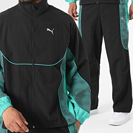 Puma - Co-ord Set Trainingspak Pumatech-X 634425 634426 Zwart Groen