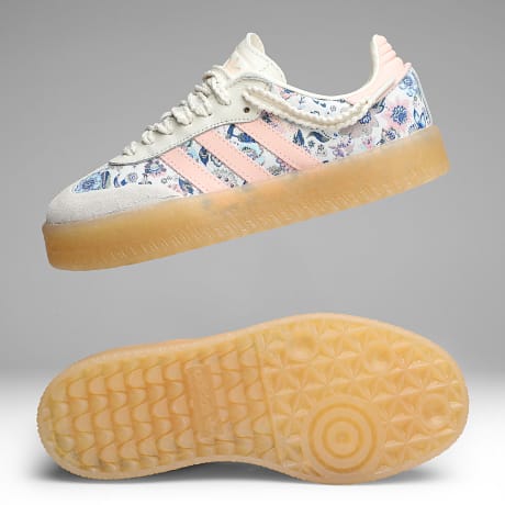 Adidas Originals - Zapatillas Mujer Sambae J JQ2009 Off White Blush Pink Gum 3 x Liberty London