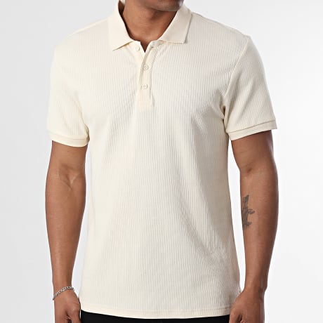 Tiffosi - Polo Maniche Corte Texturizzata Nolan 10064585 Beige