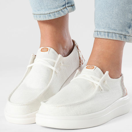 Hey Dude - Mocassins Mulher Wendy Rise Animal Branco Multicolorido