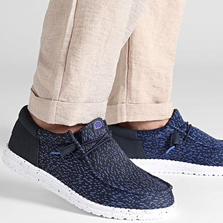 Hey Dude - Loafers Wally Funk Stretch Speckle Navy Blazer Multi
