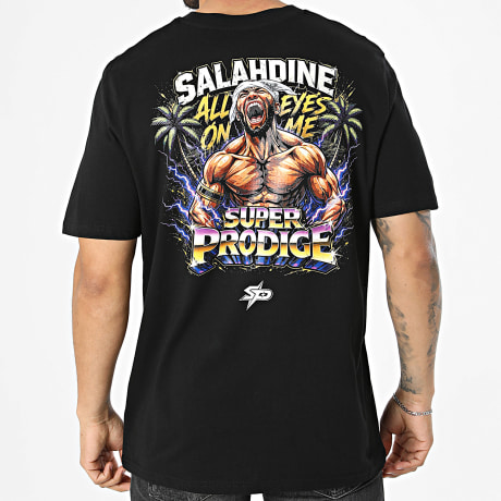 Super Prodige - T-Shirt Oversize Large All Eyes On Me Schwarz Violett