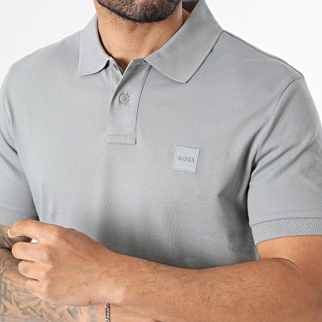 BOSS - Polo Manga Corta Slim Passenger 50507803 Gris
