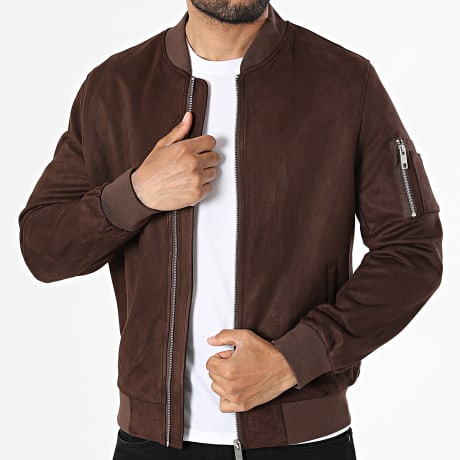 Frilivin - Giacca Bomber Zip 039 Marrone