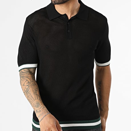 Frilivin - Polo Kurzarm Mesh 811 Schwarz