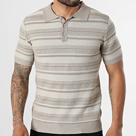 Frilivin - Polo Kurzarm Strick 667 Beige