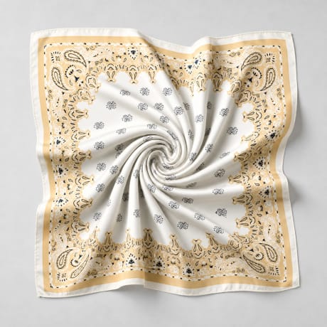 Frilivin - Scarf L31 White Beige Bandana