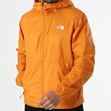 The North Face - Cortavientos con capucha Cyclone A8B64 Naranja