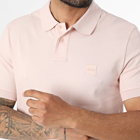 BOSS - Polo Manches Courtes Slim Passenger 50507803 Rose