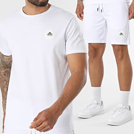 Helvetica - Completo T-Shirt E Pantaloncino da jogging Ajaccio 12 Capri 19 Bianco