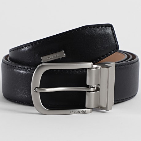 Calvin Klein - Ceinture Curved Pin Buckle Smooth 7104 Noir Beige