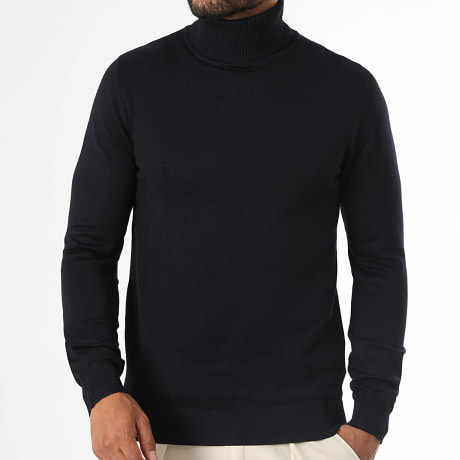 LBO - Trui Col Rol 2785 Marineblauw