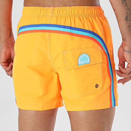 Sundek - Pantalón Corto de Baño M504BDTA100 Naranja Fluorescente
