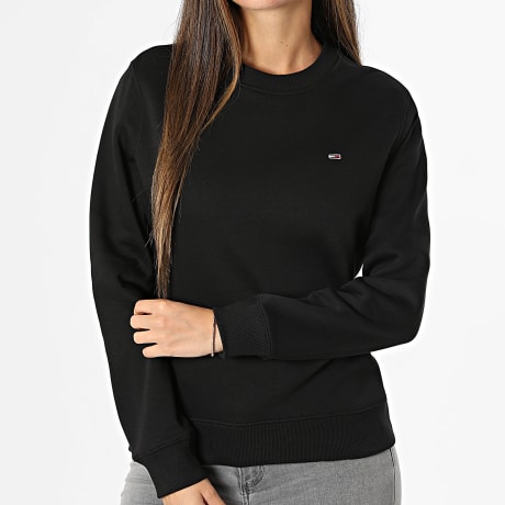Tommy Jeans - Sweat Crewneck Femme Flag Crew 9959 Noir