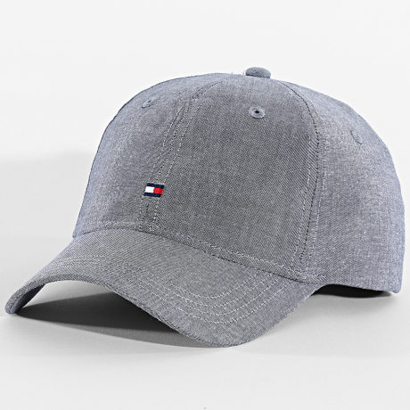 Tommy Hilfiger - Casquette Flag Chambray 6 Panel 4451 Gris Chiné