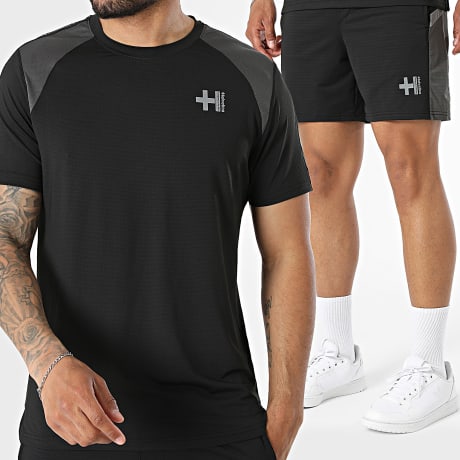Helvetica - Completo T-Shirt e Pantaloncino da jogging Powell 12 19 Nero