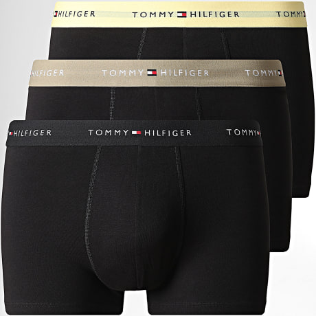 Tommy Hilfiger - Lot De 3 Boxers 3890 Noir Jaune Beige