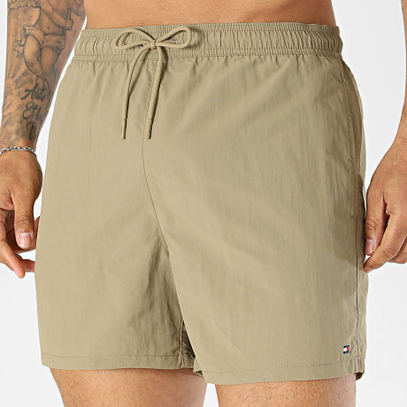 Tommy Hilfiger - Short De Bain Medium Drawstring 3477 Vert Kaki Clair