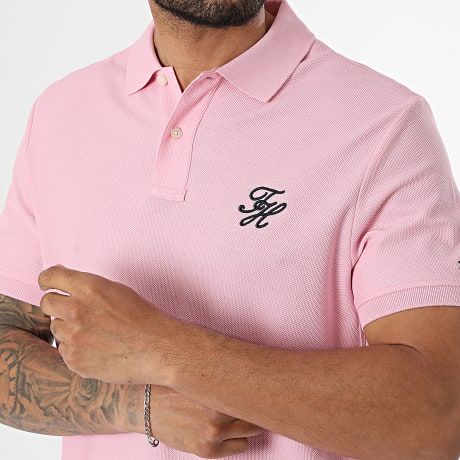 Tommy Hilfiger - Polo Mangas Cortas Regular Fit Script 3046 Rosa
