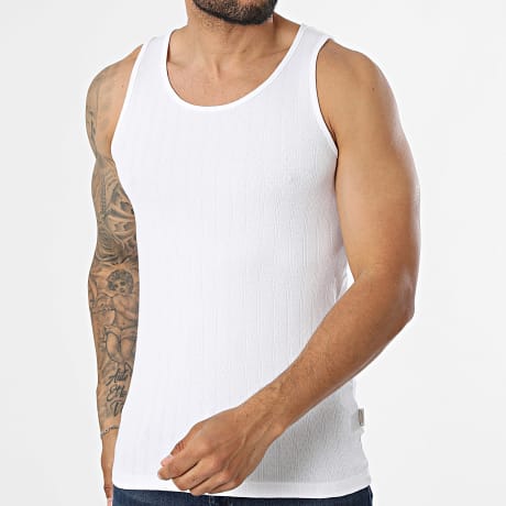 Jack And Jones - Camiseta sin mangas Côte d'Azur Pointal Blanco