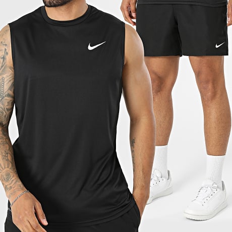 Nike - Conjunto Top Y Pantalón Corto De Baño Nessa 585 560 Negro