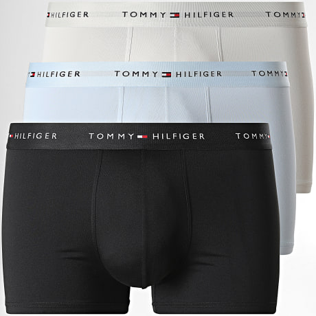 Tommy Hilfiger - Lot De 3 Boxers 3877 Beige Bleu Clair Noir