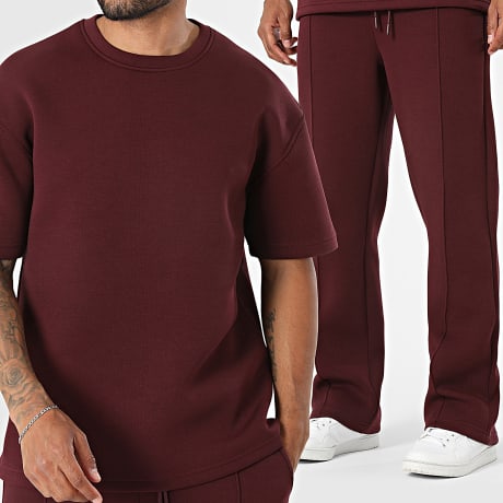 Ikao - Ensemble Tee Shirt Et Pantalon Jogging 674 Bordeaux