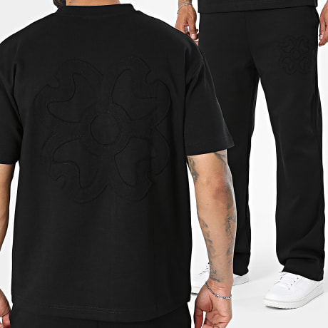Ikao - Ensemble Tee Shirt Et Pantalon Jogging 143 Noir