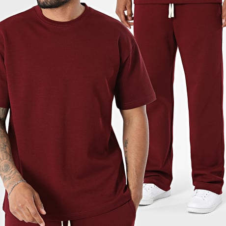 Ikao - Ensemble Tee Shirt Et Pantalon Jogging 141 Bordeaux