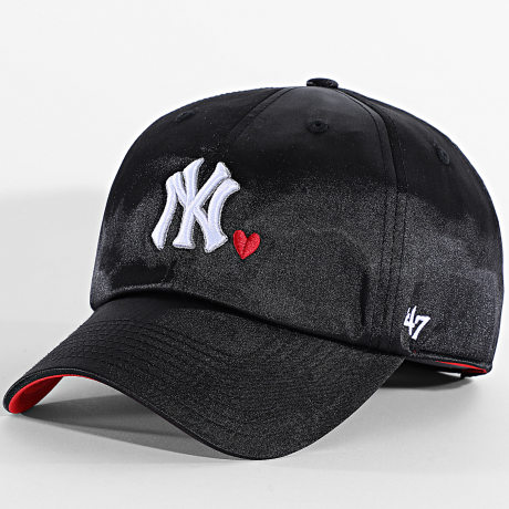 '47 Brand - Gorra Clean Up Love NY New York Yankees Negra Roja