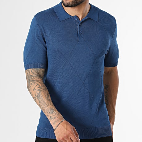 Frilivin - Polo Kurzarm Strick 693 Marineblau